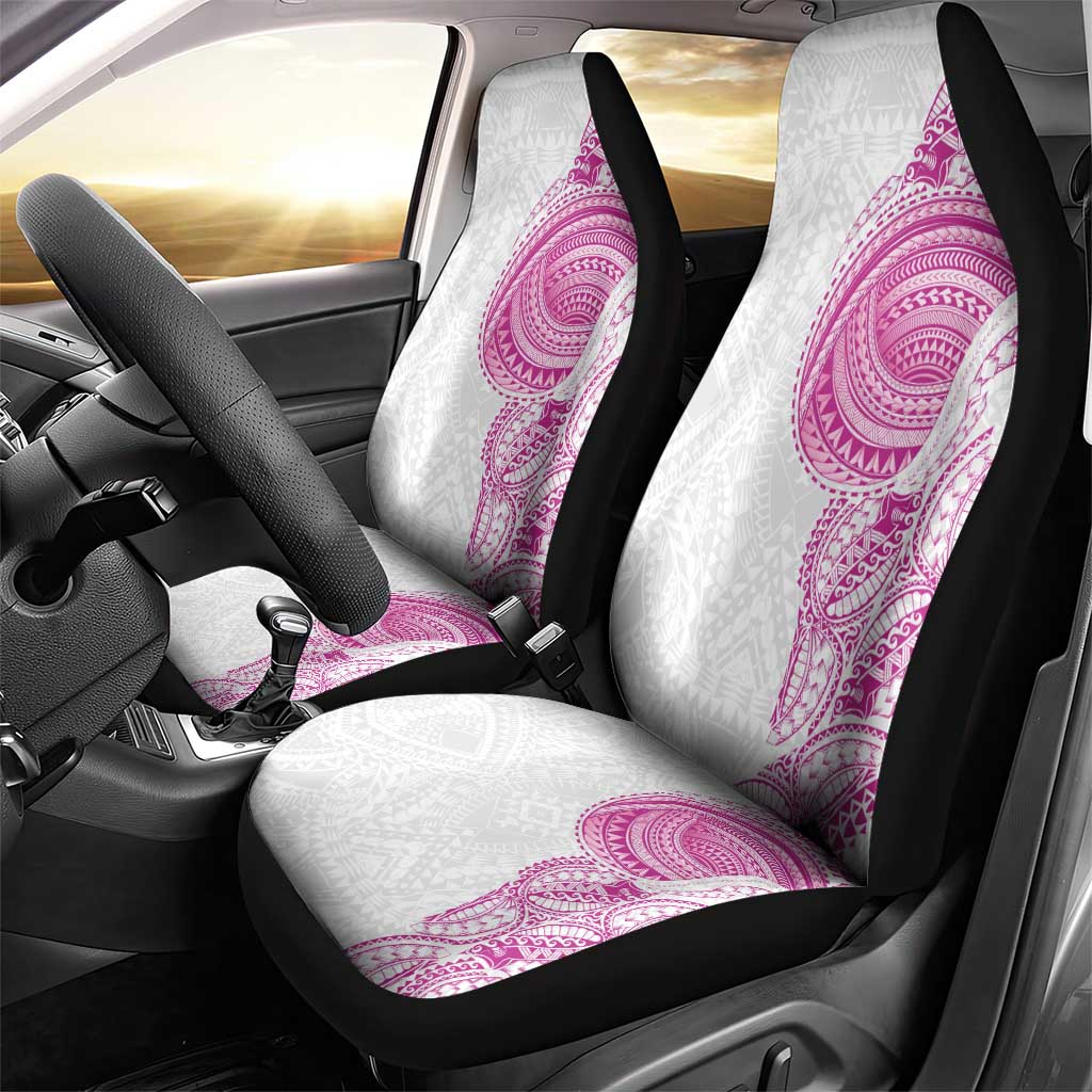 Traditional Polynesian Art Tattoos Car Seat Cover Pink Color - Polynesian Pride