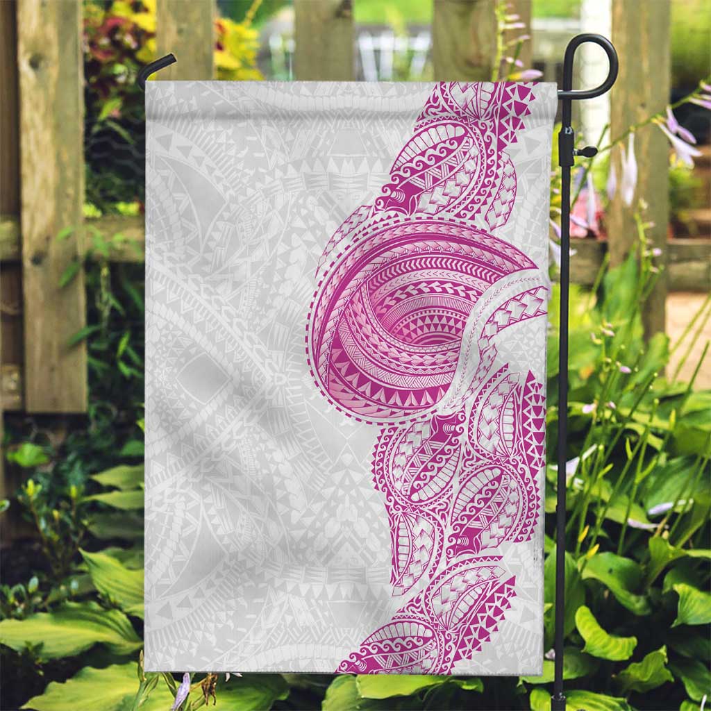 Traditional Polynesian Art Tattoos Garden Flag Pink Color - Polynesian Pride