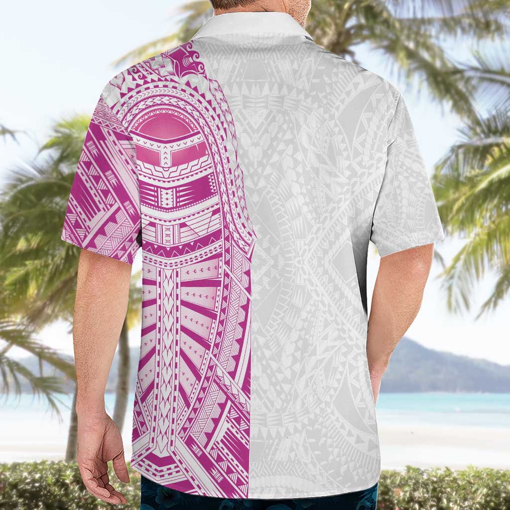 Traditional Polynesian Art Tattoos Hawaiian Shirt Pink Color - Polynesian Pride
