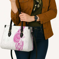 Traditional Polynesian Art Tattoos Leather Bag Pink Color - Polynesian Pride