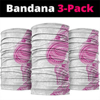 Traditional Polynesian Art Tattoos Neck Gaiter Pink Color - Polynesian Pride