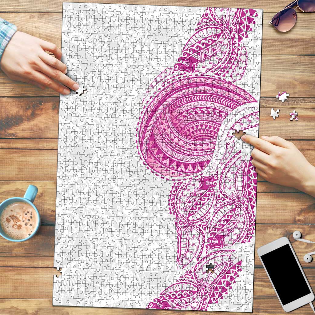 Traditional Polynesian Art Tattoos Puzzle Pink Color - Polynesian Pride