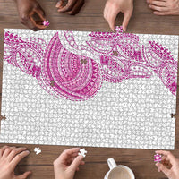 Traditional Polynesian Art Tattoos Puzzle Pink Color - Polynesian Pride