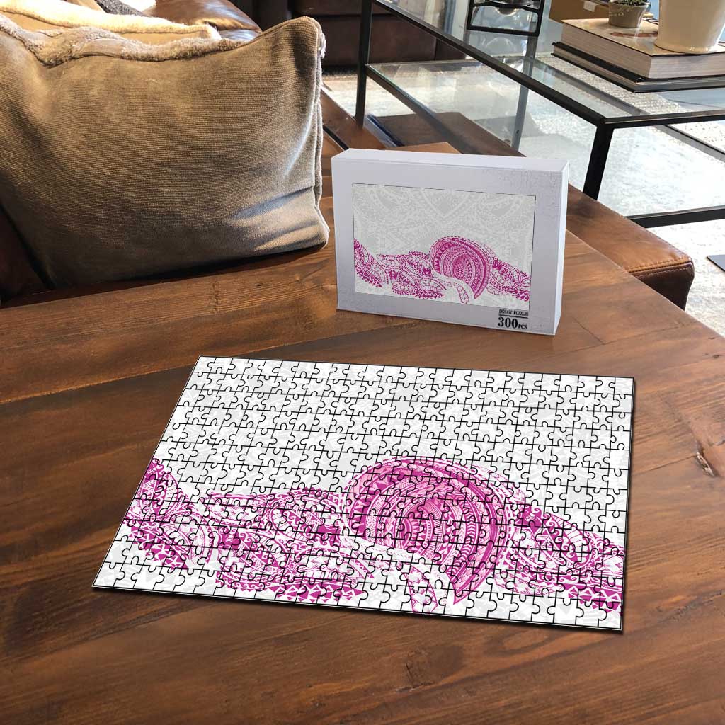 Traditional Polynesian Art Tattoos Puzzle Pink Color - Polynesian Pride