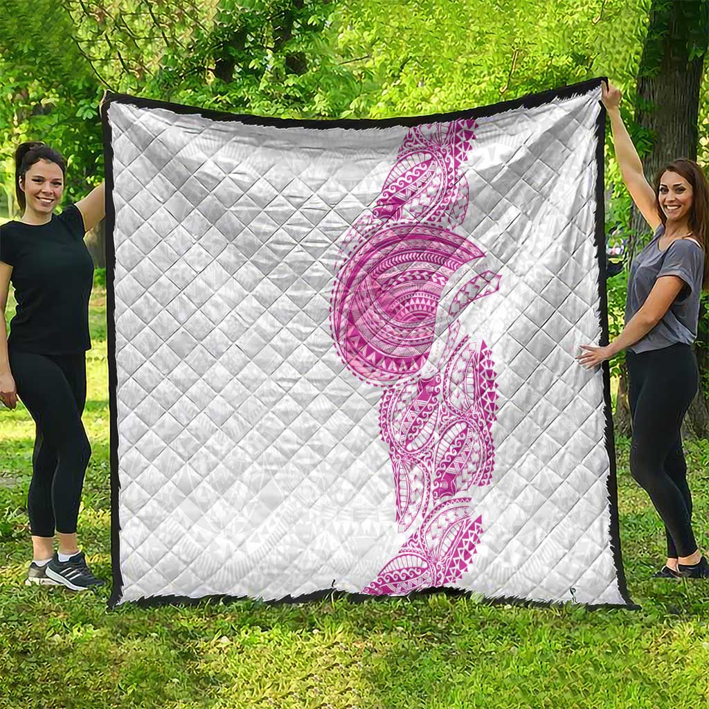Traditional Polynesian Art Tattoos Quilt Pink Color - Polynesian Pride