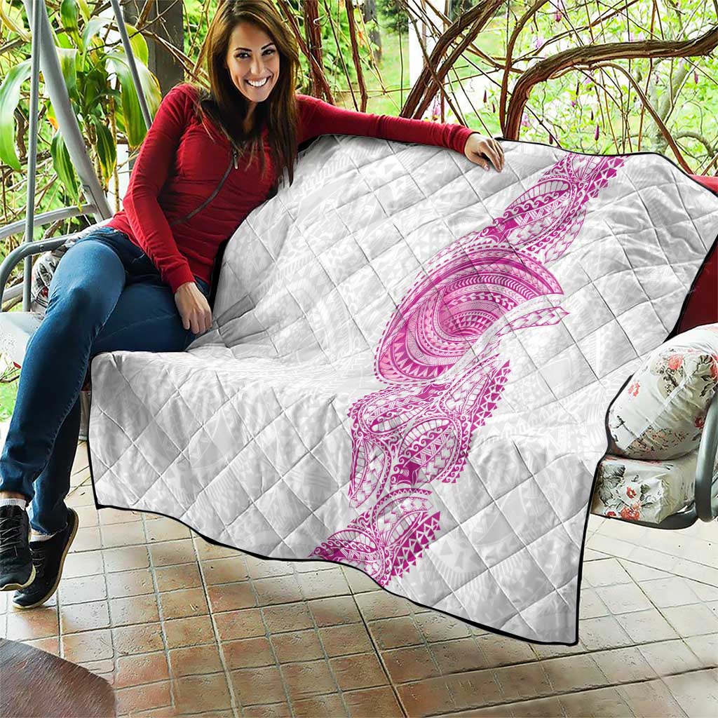 Traditional Polynesian Art Tattoos Quilt Pink Color - Polynesian Pride