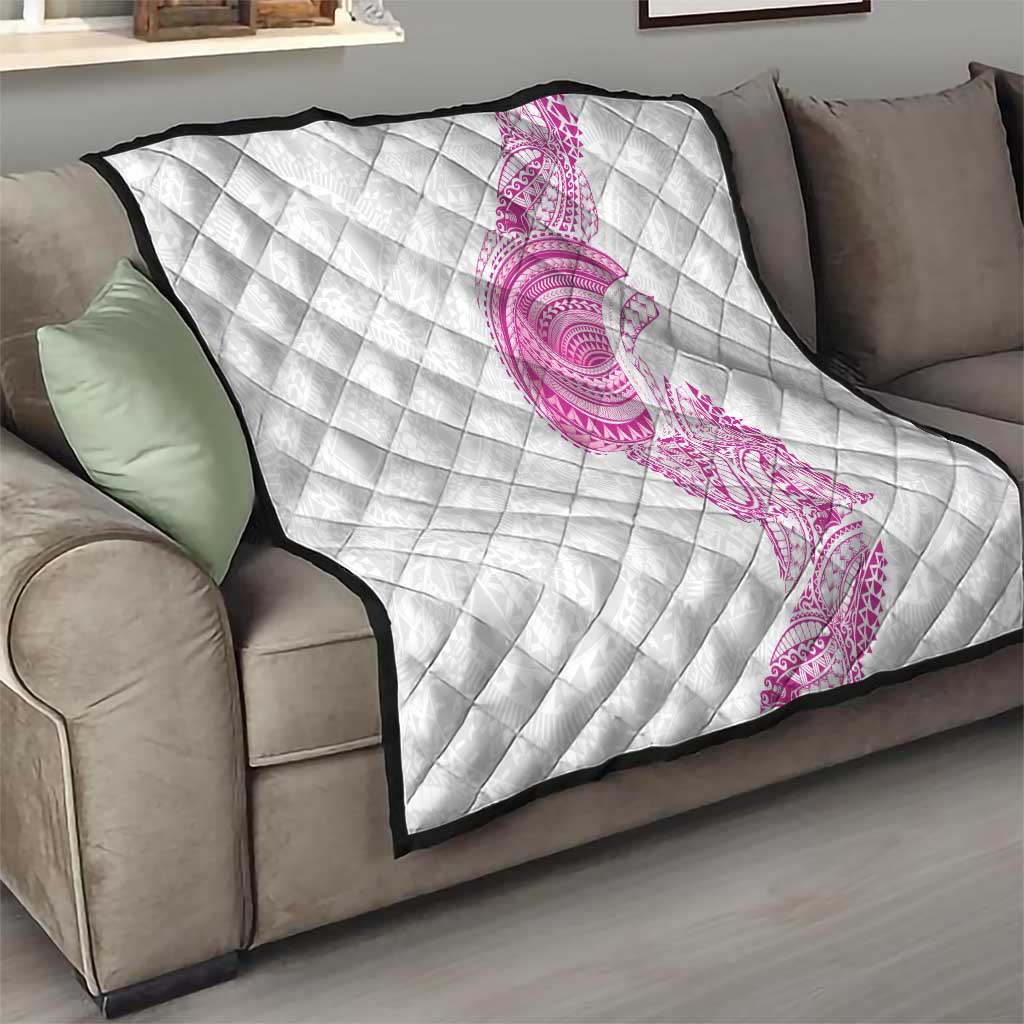 Traditional Polynesian Art Tattoos Quilt Pink Color - Polynesian Pride