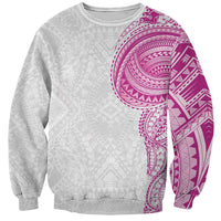 Traditional Polynesian Art Tattoos Sweatshirt Pink Color - Polynesian Pride