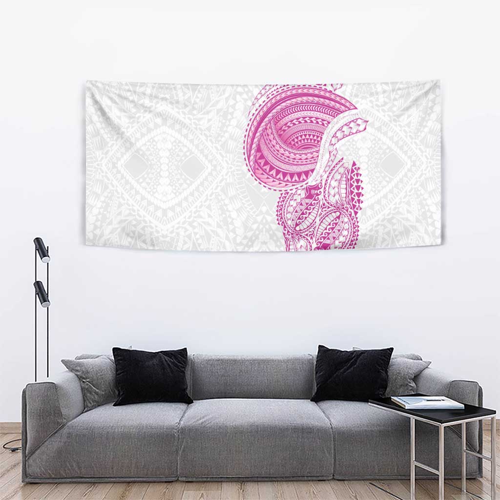 Traditional Polynesian Art Tattoos Tapestry Pink Color - Polynesian Pride