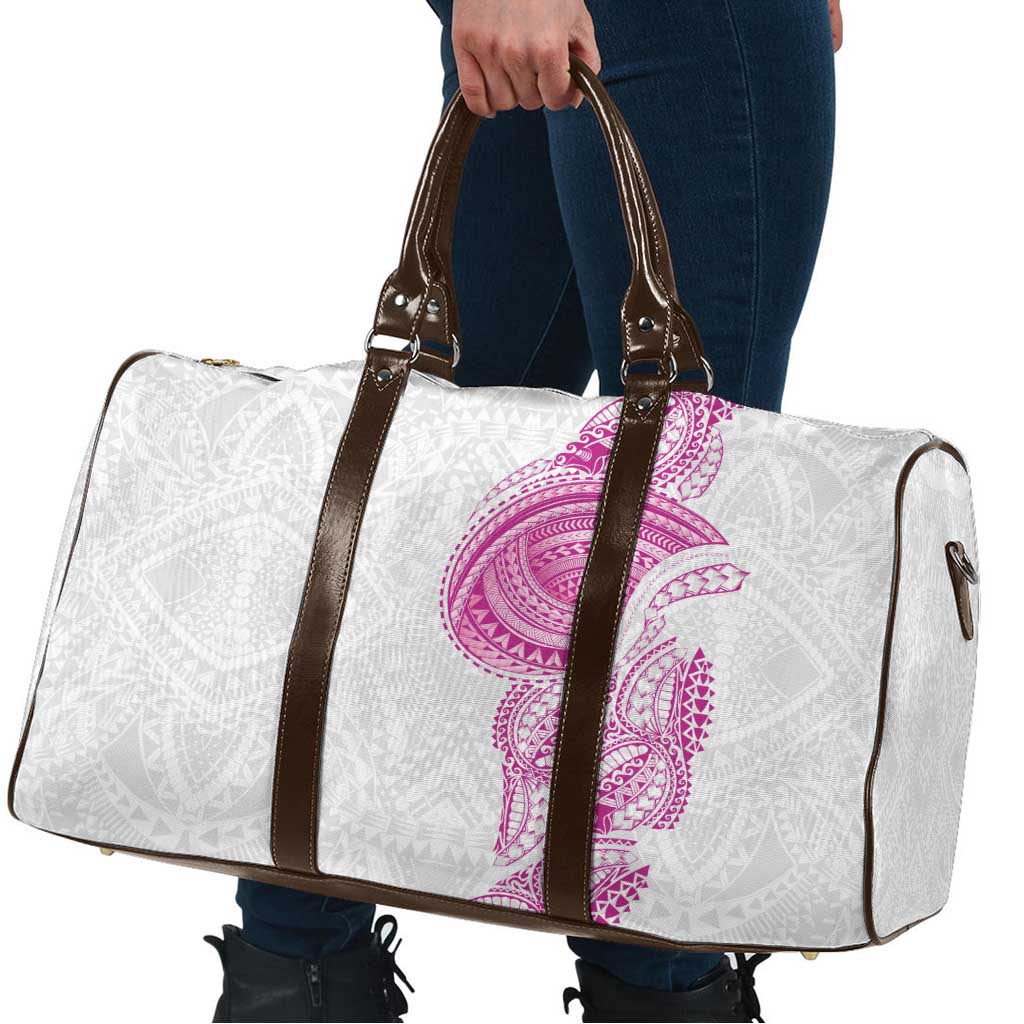 Traditional Polynesian Art Tattoos Travel Bag Pink Color - Polynesian Pride