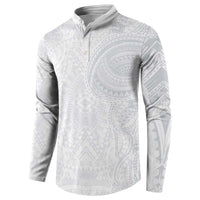 Lotu Tamaiti Button Sweatshirt Traditional Samoan Art Tattoos - Polynesian Pride