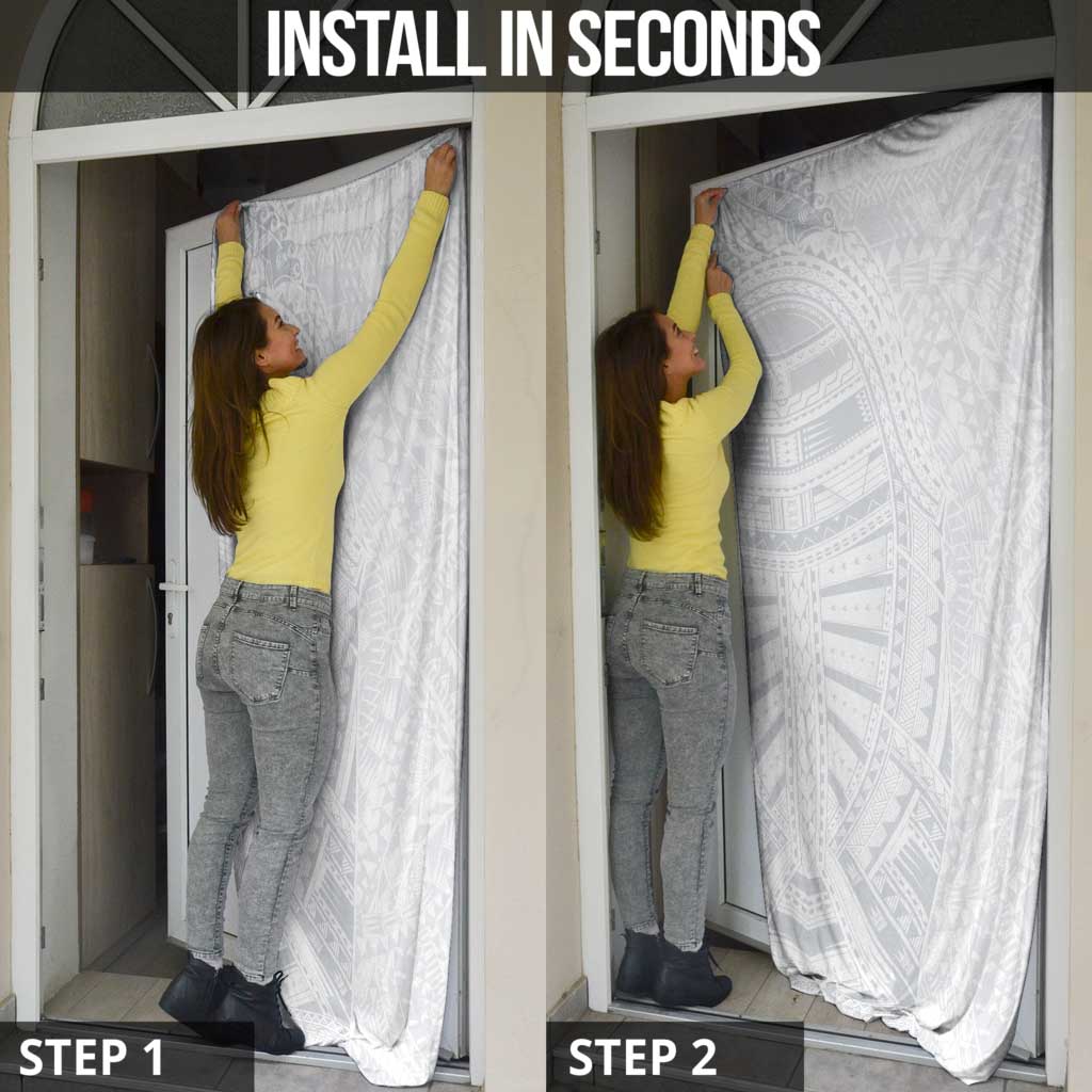 Lotu Tamaiti Door Cover Traditional Samoan Art Tattoos - Polynesian Pride