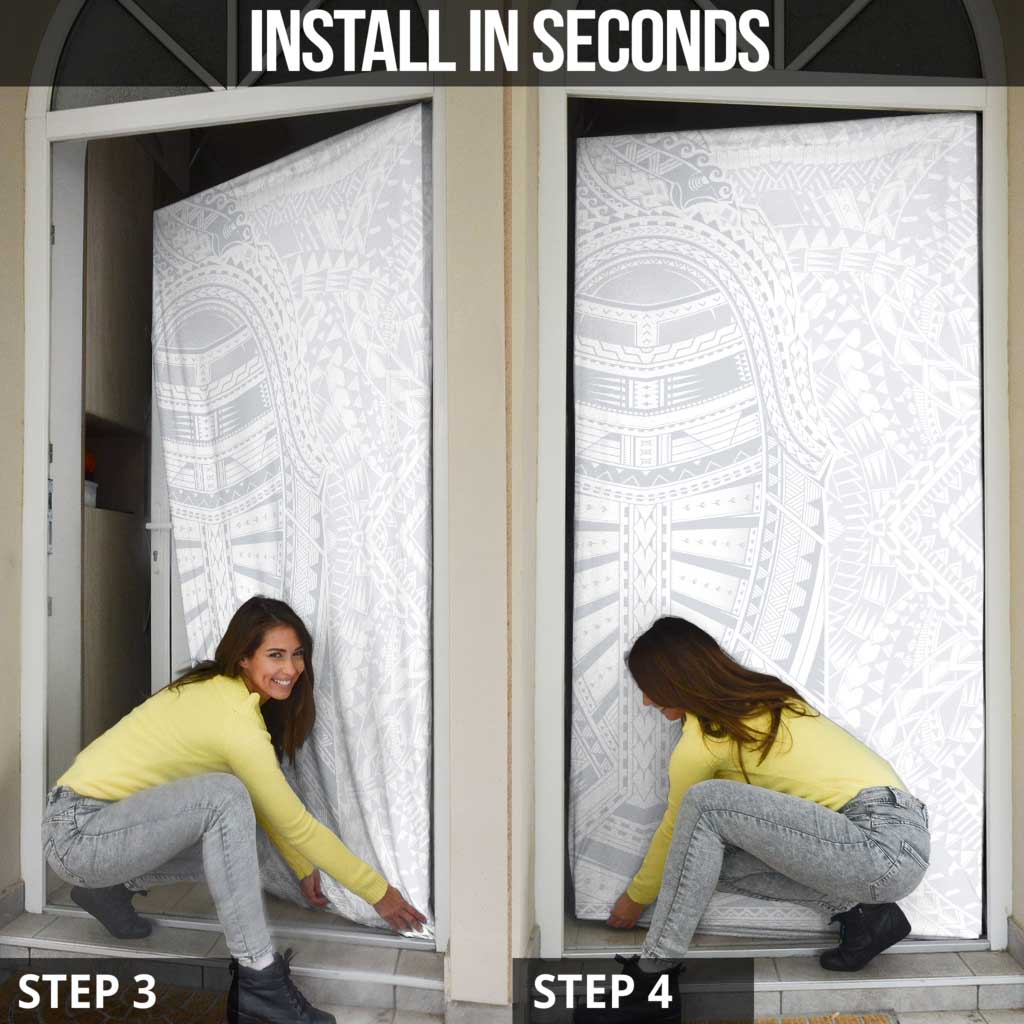 Lotu Tamaiti Door Cover Traditional Samoan Art Tattoos - Polynesian Pride
