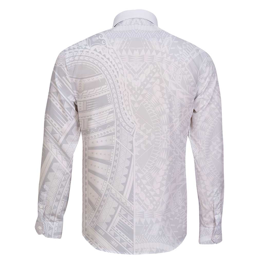 Lotu Tamaiti Family Matching Long Sleeve Bodycon Dress and Hawaiian Shirt Traditional Samoan Art Tattoos - Polynesian Pride