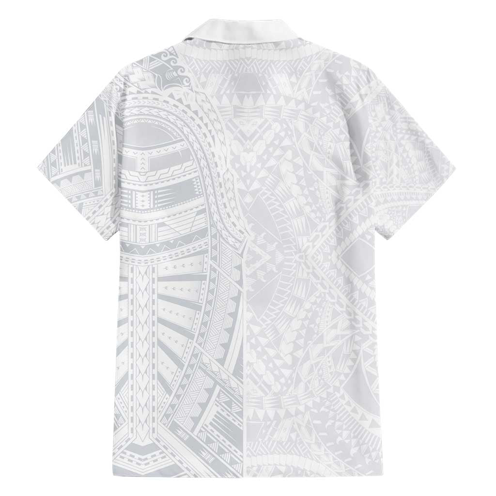 Lotu Tamaiti Family Matching Short Sleeve Bodycon Dress and Hawaiian Shirt Traditional Samoan Art Tattoos - Polynesian Pride