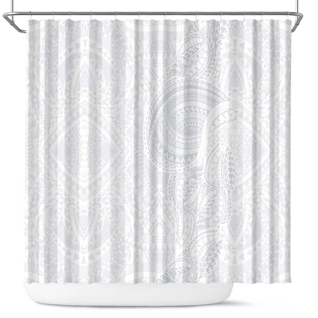 Lotu Tamaiti Shower Curtain Traditional Samoan Art Tattoos - Polynesian Pride