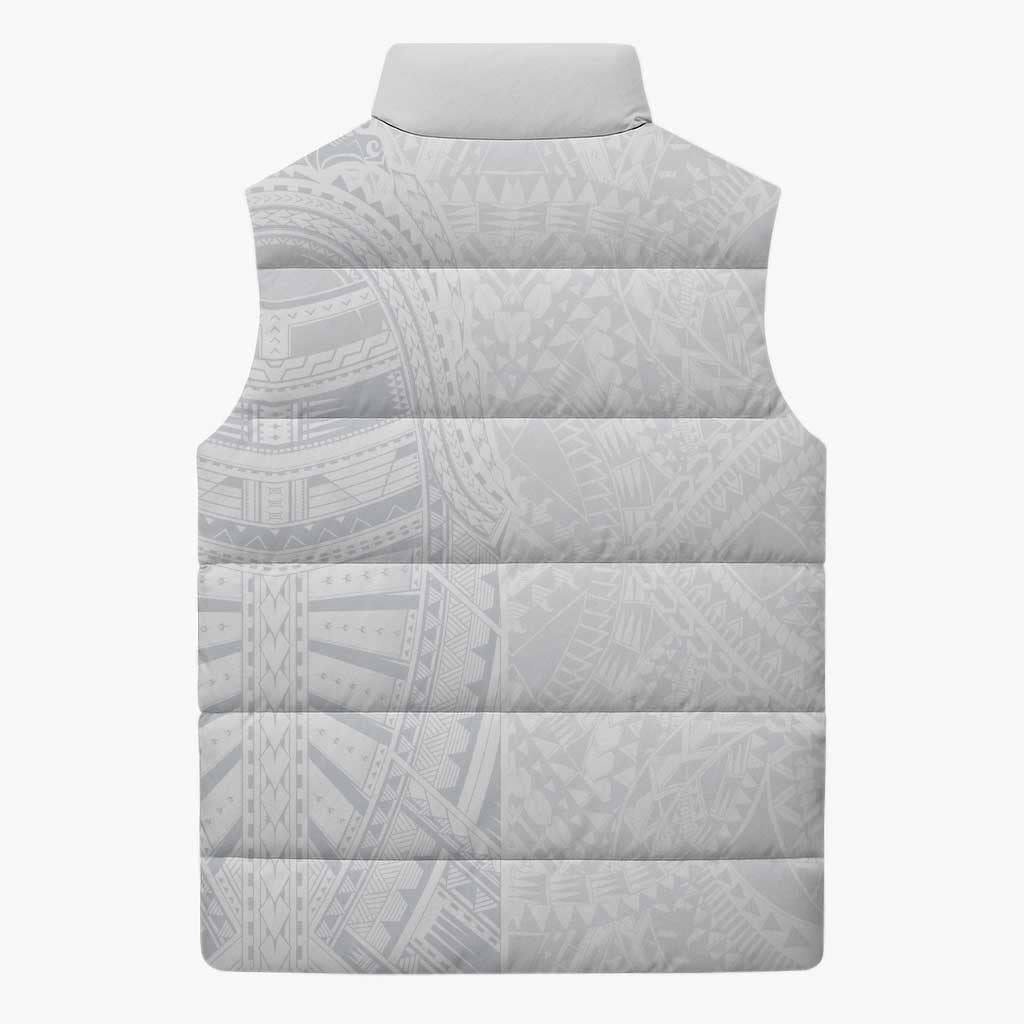 Lotu Tamaiti Sleeveless Puffer Jacket Traditional Samoan Art Tattoos LT03 - Polynesian Pride