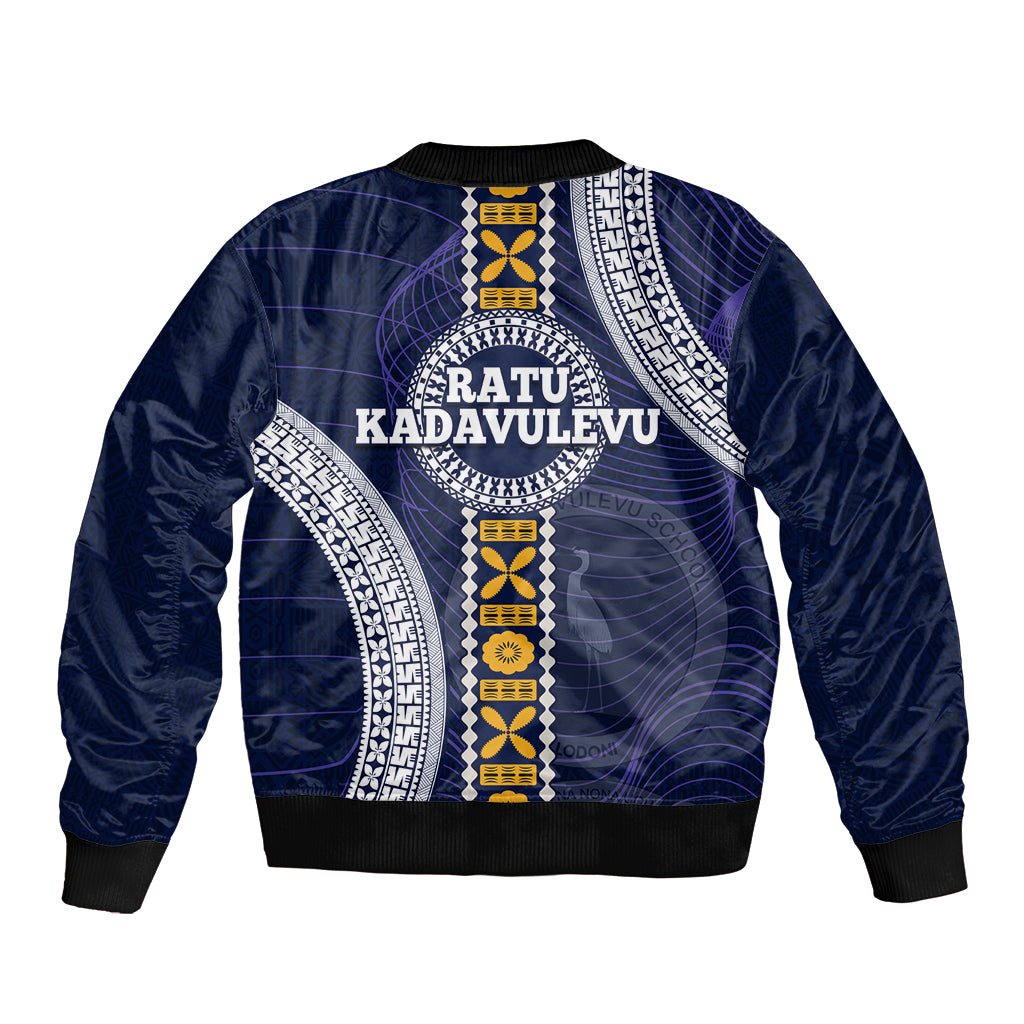 Fiji Ratu Kadavulevu School Bomber Jacket Tapa and Polynesian Tribal Pattern LT03 - Polynesian Pride