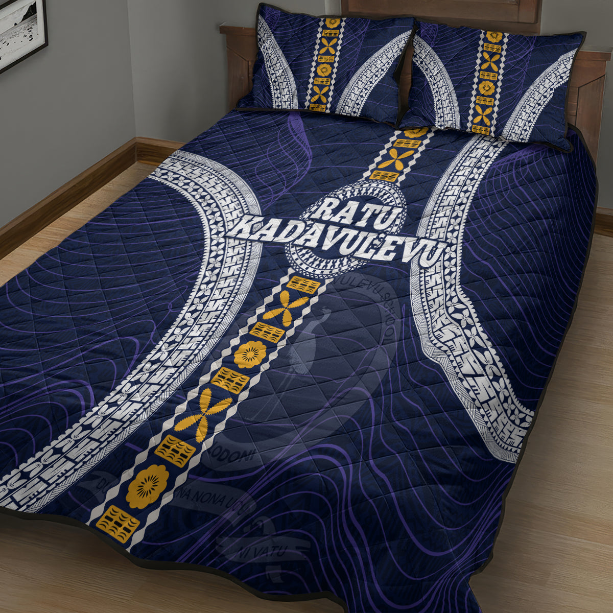 Fiji Ratu Kadavulevu School Quilt Bed Set Tapa and Polynesian Tribal Pattern LT03 - Polynesian Pride