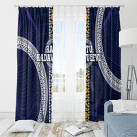 Fiji Ratu Kadavulevu School Window Curtain Tapa and Polynesian Tribal Pattern LT03 - Polynesian Pride