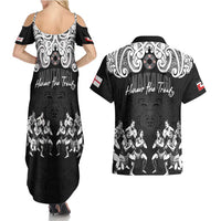 Aotearoa Waitangi Day - Toitu Te Tiriti Couples Matching Summer Maxi Dress and Hawaiian Shirt New Zealand Honour the Treaty