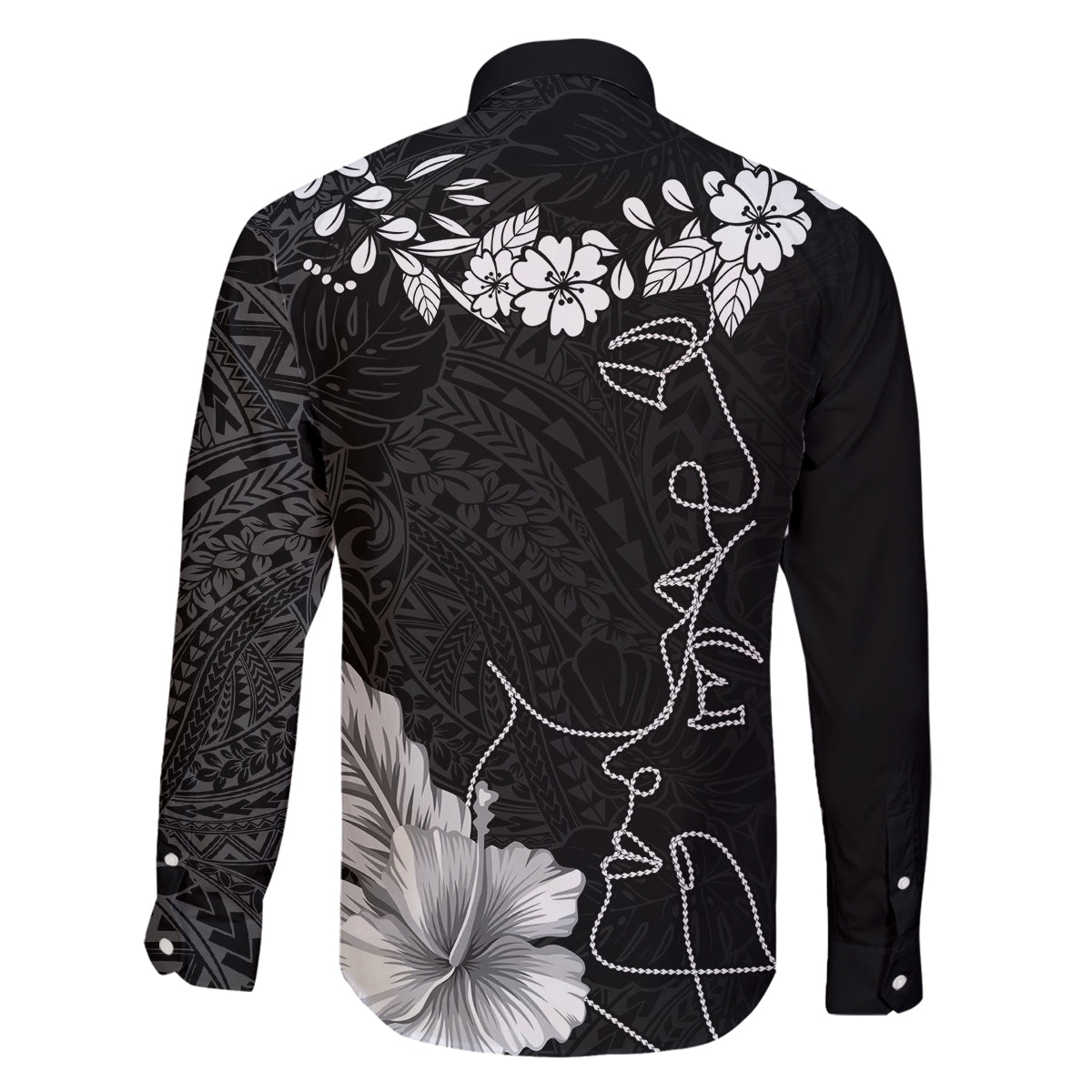 Hawaii Valentine Day Family Matching Off Shoulder Short Dress and Hawaiian Shirt Polynesian Line Art Love Couple Hibiscus Tribal Pattern LT03 - Polynesian Pride