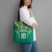 Custom Cook Islands Rugby Tote Bag Tatau Art Sport Style Green Color LT03 - Polynesian Pride