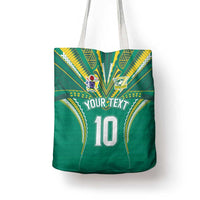 Custom Cook Islands Rugby Tote Bag Tatau Art Sport Style Green Color LT03 - Polynesian Pride