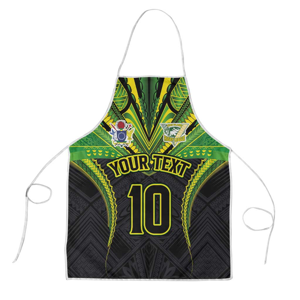 Custom Cook Islands Rugby Apron Tatau Art Sport Style Black Color LT03 Black - Polynesian Pride