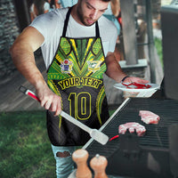 Custom Cook Islands Rugby Apron Tatau Art Sport Style Black Color LT03 - Polynesian Pride