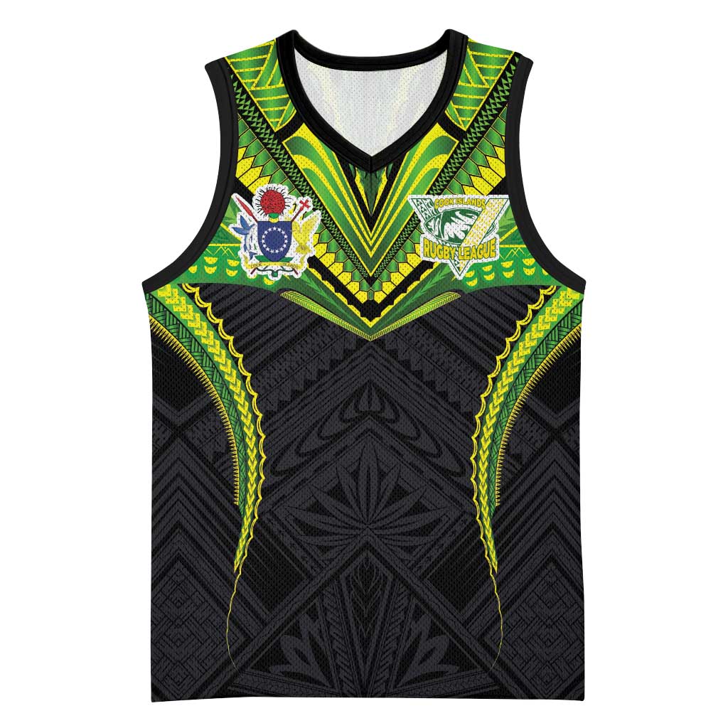 Custom Cook Islands Rugby Basketball Jersey Tatau Art Sport Style Black Color LT03 Unisex Black - Polynesian Pride