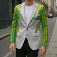 Custom Cook Islands Rugby Blazer Tatau Art Sport Style White Color LT03 - Polynesian Pride