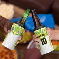 Custom Cook Islands Rugby 4 in 1 Can Cooler Tumbler Tatau Art Sport Style White Color