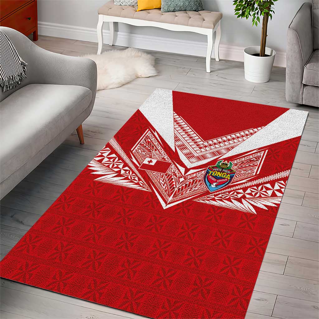 Tonga Rugby Area Rug Ngatu Motifs and Pacific Patterns