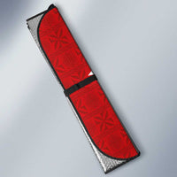 Tonga Rugby Auto Sun Shade Ngatu Motifs and Pacific Patterns