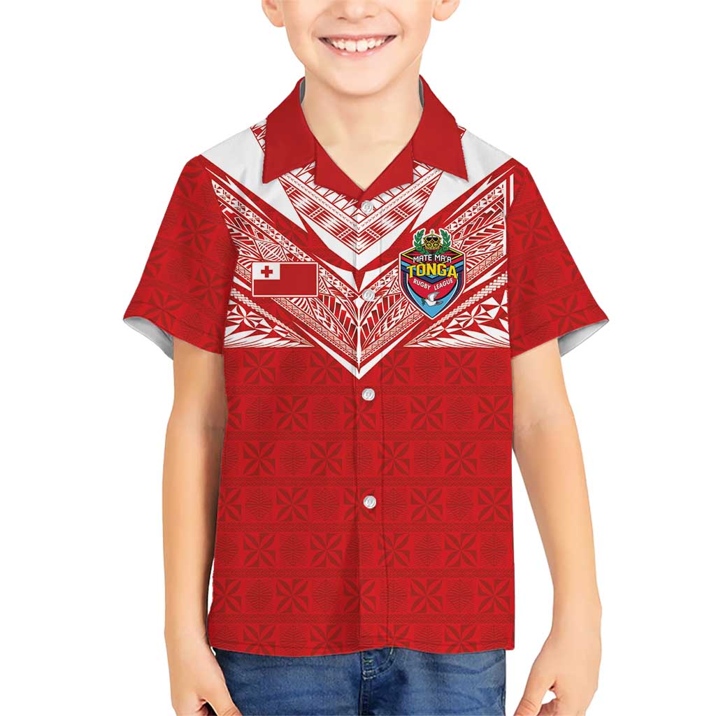 Custom Tonga Rugby Family Matching Long Sleeve Bodycon Dress and Hawaiian Shirt Ngatu Motifs and Pacific Patterns