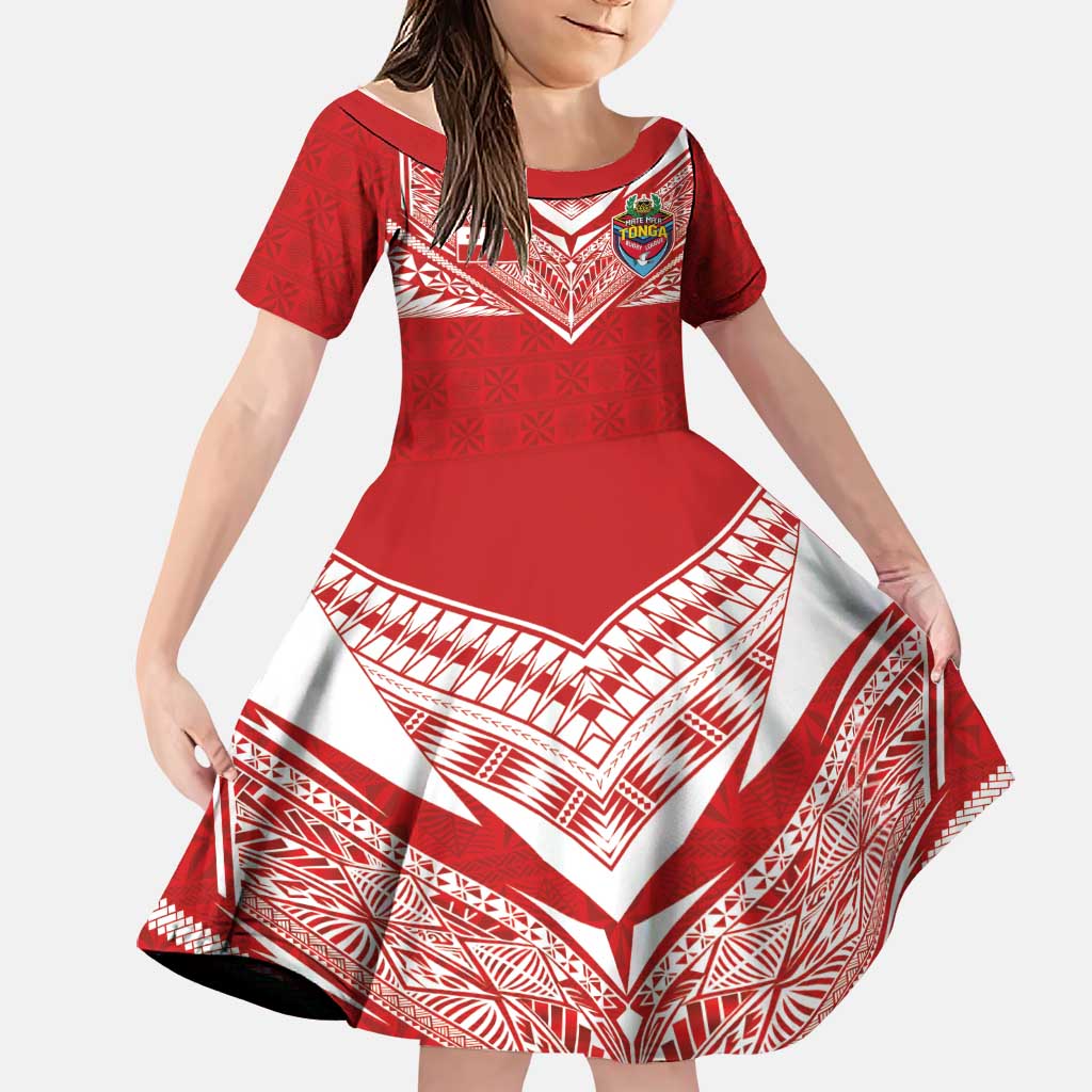 Custom Tonga Rugby Family Matching Mermaid Dress and Hawaiian Shirt Ngatu Motifs and Pacific Patterns