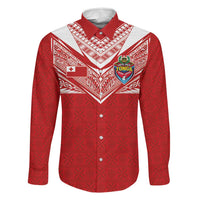 Custom Tonga Rugby Family Matching Summer Maxi Dress and Hawaiian Shirt Ngatu Motifs and Pacific Patterns