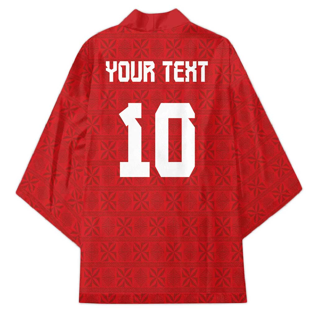 Custom Tonga Rugby Kimono Ngatu Motifs and Pacific Patterns