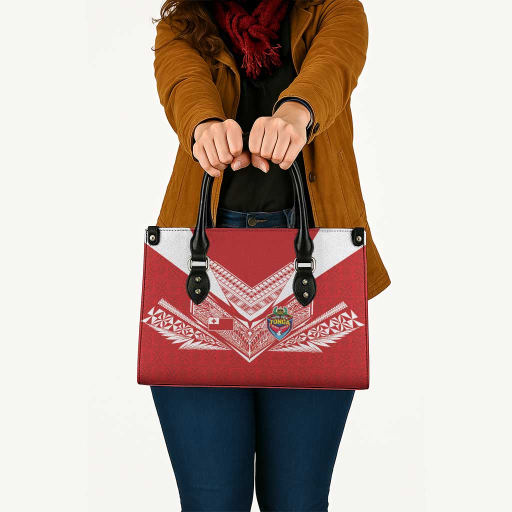 Tonga Rugby Leather Bag Ngatu Motifs and Pacific Patterns