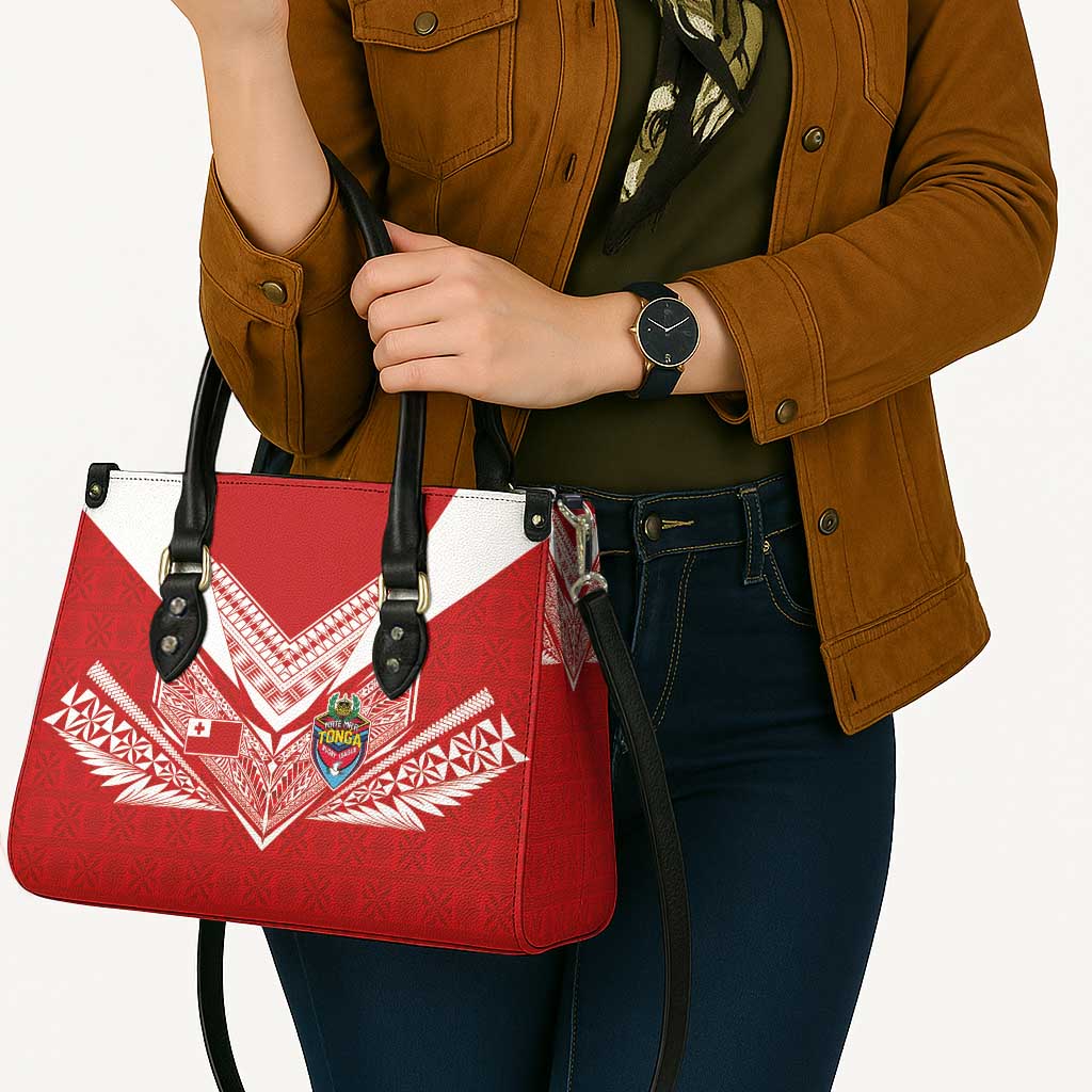 Tonga Rugby Leather Bag Ngatu Motifs and Pacific Patterns