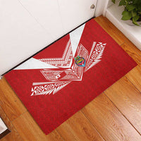 Tonga Rugby Rubber Doormat Ngatu Motifs and Pacific Patterns