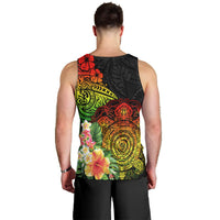 Polynesia Victory Day Men Tank Top Tribal Turtle and Hibiscus LT03 - Polynesian Pride