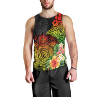 Polynesia Victory Day Men Tank Top Tribal Turtle and Hibiscus LT03 - Polynesian Pride