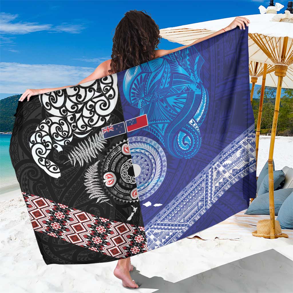 Samoa and Aotearoa Together Sarong Tatau Art Tattoos-Taniko and Maori with Fern