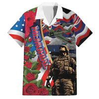 Hawaii and United States Memorial Day Hawaiian Shirt Honor and Remember The Fallen