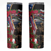 Hawaii and United States Memorial Day Skinny Tumbler -Honor and Remember The Fallen