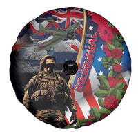 Hawaii and United States Memorial Day Spare Tire Cover Honor and Remember The Fallen