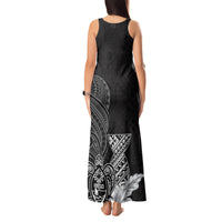 Guam Latte Stone Chamorro Culture Tank Maxi Dress Tapa Pattern