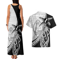 Guam Fish Hook and Palm Tree Couples Matching Tank Maxi Dress and Hawaiian Shirt Polynesian Pattern Half Style LT03 - Polynesian Pride